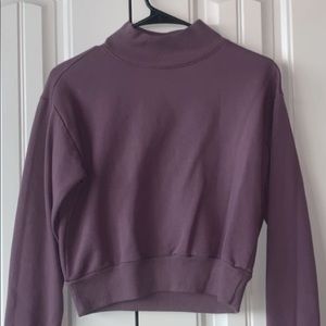 cropped sweatshirt